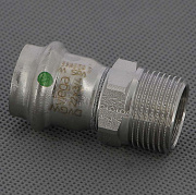 Соединитель пресс 22 x 3/4' НР нерж.сталь Sanpress Inox SC-Contur 