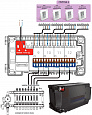 Модуль расширения для центра коммутации KL08NSB на 4-е зоны 230V SALUS NSB