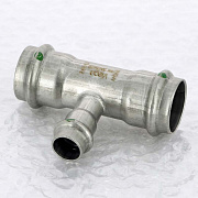 Тройник пресс 28 x 15 x 28 нерж.сталь Sanpress Inox SC-Contur 