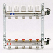 Коллекторная группа UNI-FITT 1"x3/4"ЕК 5 выходов (нерж. сталь) 