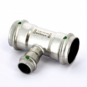 Тройник пресс 35 x 18 x 35 нерж.сталь Sanpress Inox SC-Contur 