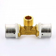 Тройник пресс Uni-fitt 26х1/2'х26 НР 