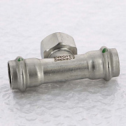 Тройник пресс 22 x 3/4 x 22 нерж.сталь Sanpress Inox SC-Contur 