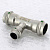 Тройник пресс 22 x 15 x 22 нерж.сталь Sanpress Inox SC-Contur 