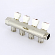 Коллектор UNI-FITT 3/4" 4 выхода 1/2'(плоск. упл) никелированный