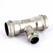 Тройник пресс 28 x 18 x 28 нерж.сталь Sanpress Inox SC-Contur 