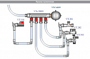 Гаситель гидроударов Valtec Н 1/2' никелированный 