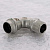 Угол пресс 18 x 1/2' НР нерж.сталь. Sanpress Inox (отвод) 