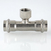 Тройник пресс Valtec 28 мм х 1" ВР 