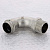 Угол пресс 28 x 1' НР нерж.сталь. Sanpress Inox (отвод) 