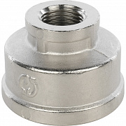 Муфта ВР-ВР переходная 1"1/2X3/4" никелированная STOUT 