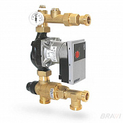 Смесительный узел Bravi для теплого пола 35-60 °C с насосом Wilo Yonos Para RS 15/7,5 RKC 