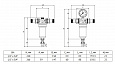 Фильтр промывной Uni-Fitt ВН 1/2" х 3/4"  никелир.