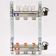 Коллекторная группа UNI-FITT 1"x3/4"ЕК 3 выхода (нерж. сталь) 