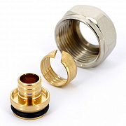 Соединитель обжим евроконус UNI-FITT 16(2.2)х1/2"ЕК для PEX / PERT 
